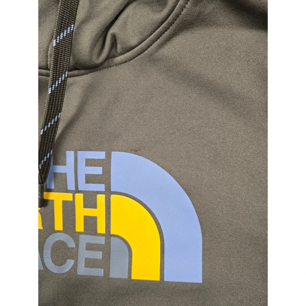 The North Face Hoodie Mens Medium Graphic Logo Fleece Pullover Sweatshirt‎